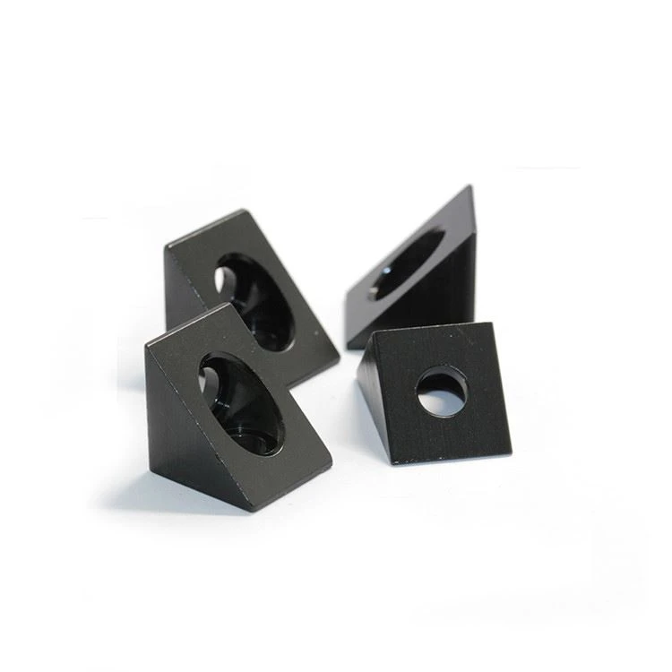 OEM Black Angle Aluminum Corner Connector for 20mm Extrusion