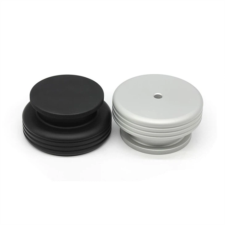 Black Silver Laser Engraving Logo Aluminum Turntable Weight